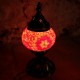 Cadeau déco, petite lampe mosaïque turque rouge Jaria