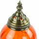 Lampe de chevet orange Akaïa, décoration orientale artisanale