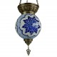 Lanterne turque bleue Istia, décoration ethnique