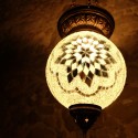 Lampe bohème Istia blanche
