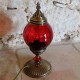 Lampe de chevet rouge Akaïa, decoration orientale