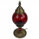 Lampe de chevet rouge Akaïa, decoration orientale