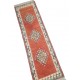 Petit tapis kilim d'Anatolie rouge et bleu Y11