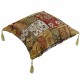 Coussin patchwork oriental Pisidia jaune