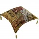 Coussin patchwork oriental Pisidia jaune