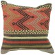 Coussin kilim vintage artisanal Kolon C091, décoration orientale