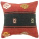 Coussin déco vintage rouge en kilim de Turquie Kolon C082