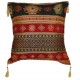 Coussin oriental chic noir et rouge Bythinia