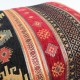 Coussin oriental chic noir et rouge Bythinia