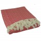 Plaid rouge oriental Safys pour décoration de canapé