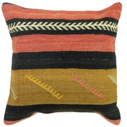 Coussin décoratif en kilim vintage Kolon C056