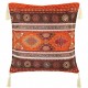 Coussin décor ethnique orange et marron Kapadokia