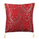 Coussin ethnique bohème rouge Galatia