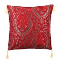 Coussin ethnique bohème Galatia rouge