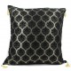 Coussin déco noir Mysia