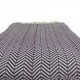 Plaid déco en chevron violet Safy