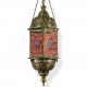 Lustre artisanal oriental rouge Halki