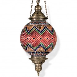 Lustre oriental en mosaique Kefia