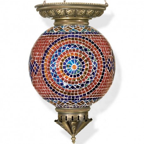 Grande lampe orientale en mosaique Astoria