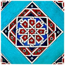 Carreau oriental Eolis turquoise 20x20