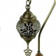 Lampe de chevet ethnique marron Irouna, décoration ethnique chic