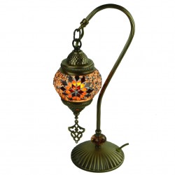 Lampe de chevet ethnique marron Irouna, décoration ethnique chic