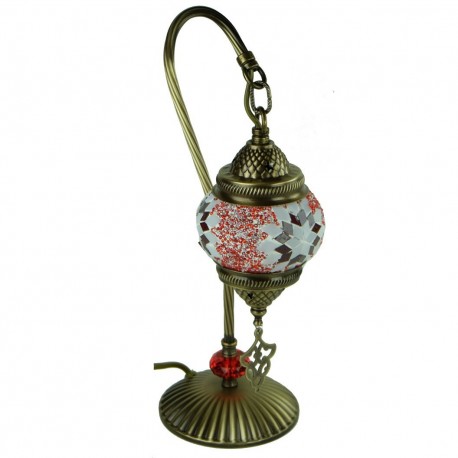 Lampe turque en mosaïque rouge Irouna par KaravaneSerail