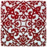 Faïence décorée d'arabesques rouge Zeneshi 20x20