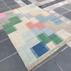 Tapis Patchwork en laine S10