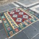 Tapis ethnique en kilim de Turquie K02