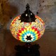 Lampe de chevet décorative Ashnan en mosaïque mulitcolore