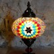 Lampe de chevet décorative Ashnan en mosaïque mulitcolore