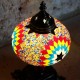 Lampe de chevet décorative Ashnan en mosaïque mulitcolore