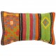 Coussin coloré en kilim turc Lumbar C038 par KaravaneSerail