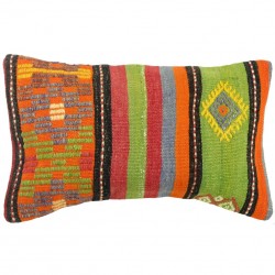 Coussin kilim coloré Lumbar C038