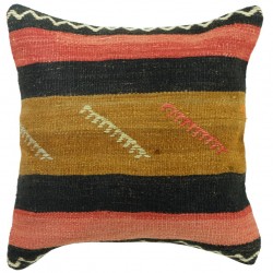 Coussin tribal décoratif en kilim turc Kolon C042