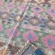 Tapis vintage aux couleurs automnales, design oriental