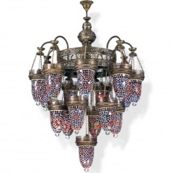 Lustre oriental en mosaïque ethnique Shezeh