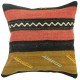 Coussin déco en kilim couleur pastel Kolon C071, décoration orientale