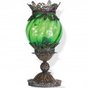 Lampe artisanale Kasari verte