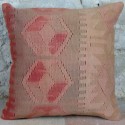 Housse de coussin ethnique rose Kolon D028