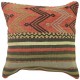 Coussin kilim vintage Kolon C035, décoration ethnique