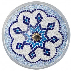 Plafonnier oriental bleu Eshtan, Applique orientale bleue