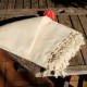 Plaid en coton blanc écru style bohème Safys