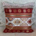 Coussin décoratif Kapadokia ivoire et rouge