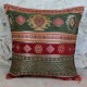 Coussin oriental maroc Bythinia vert et rouge