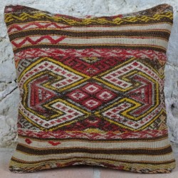 Coussin kilim vintage Kolon E040