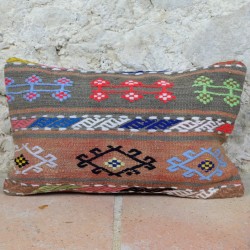 Coussin déco en kilim de Kayseri Lumbar E002