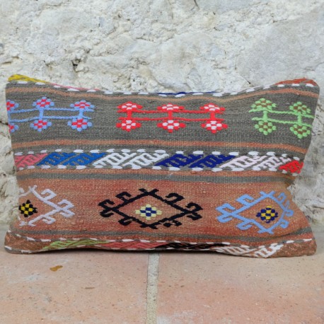 Coussin déco en kilim de Kayseri Lumbar E002