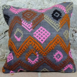 Coussin ancien en kilim de Turquie Kolon E025